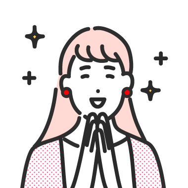 笑顔の女性のイラスト